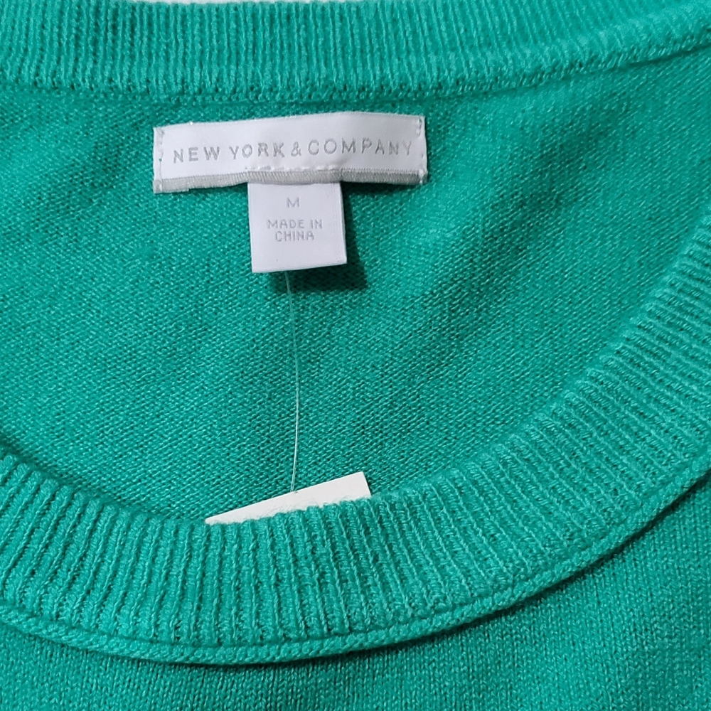 NEW YORK & COMPANY CREWNECK 3/4 LENGTH SWEATER - Picture 2 of 7